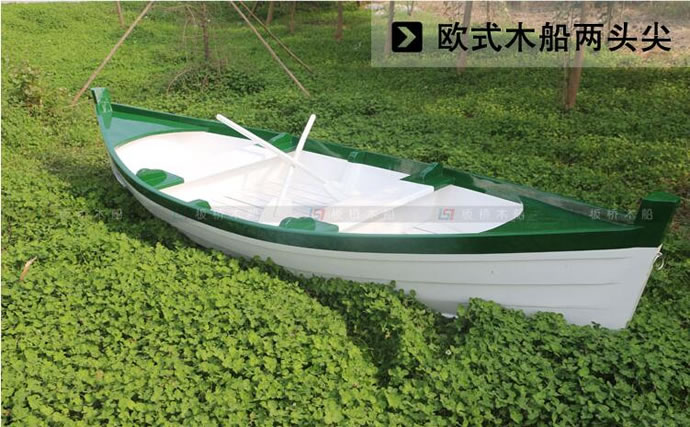 廠家直銷兩頭尖手劃歐式木船 旅游景觀裝飾道具船 釣魚(yú)捕漁船